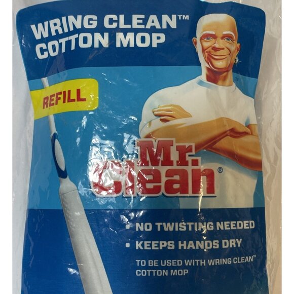 Mr. Clean Wring Clean Cotton Mop Head White Refill - Picture 2 of 4